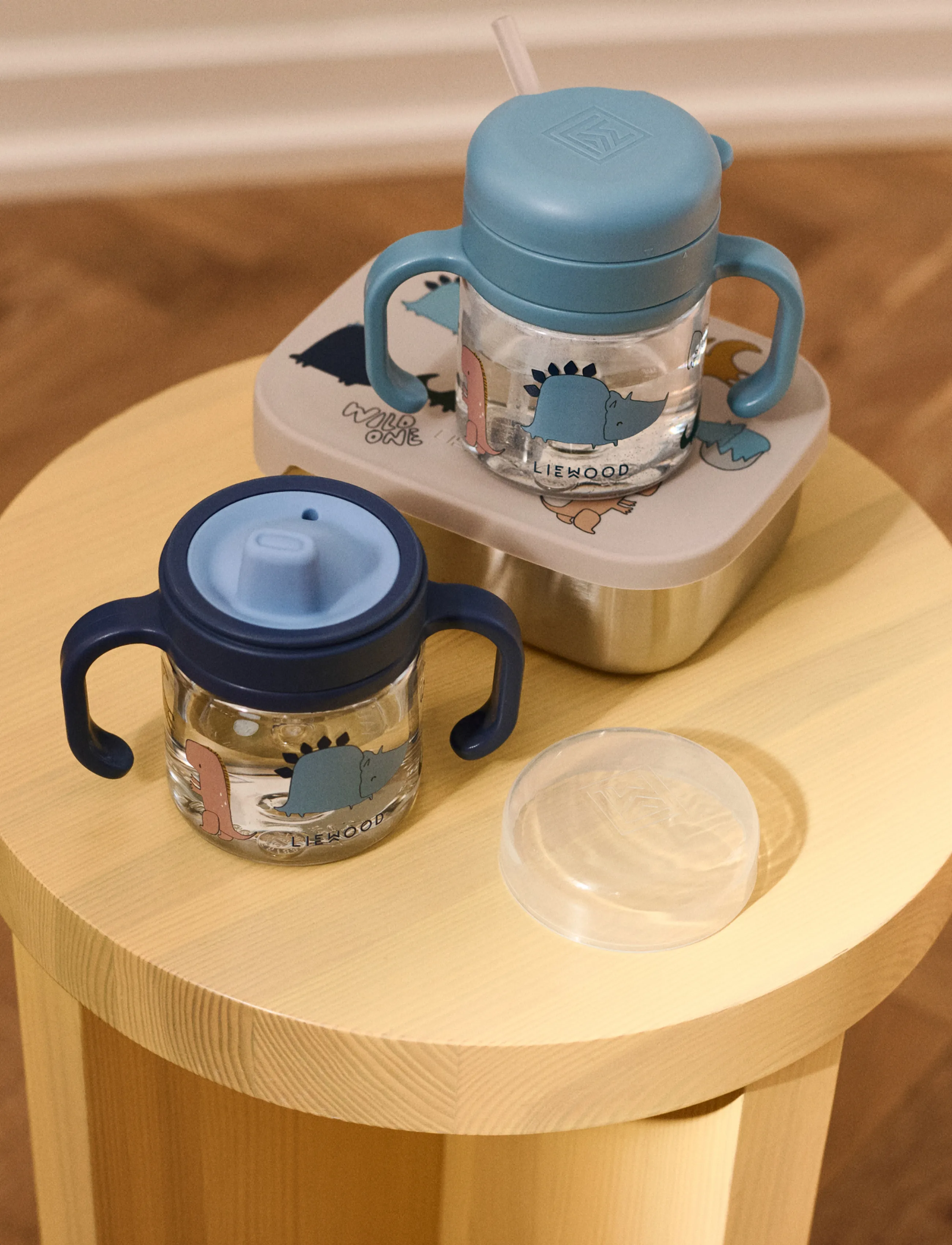 Liewood - Kylo Tritan Sippy Cup 280ml - pipmuggar - dino roar / sandy - 3