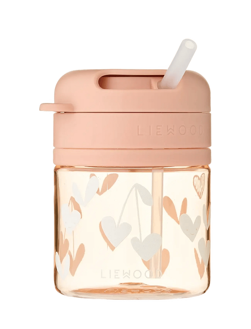 Liewood - Pavia Tritan Straw Cup 280ml - schnabeltassen - sweethearts / pale tuscany - 1