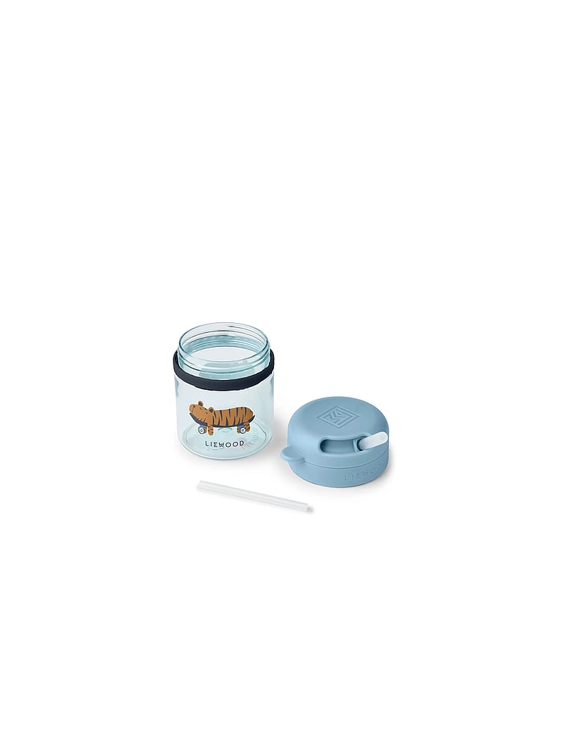Liewood - Pavia Tritan Straw Cup 280ml - sippy cups - fun / beach blue - 2