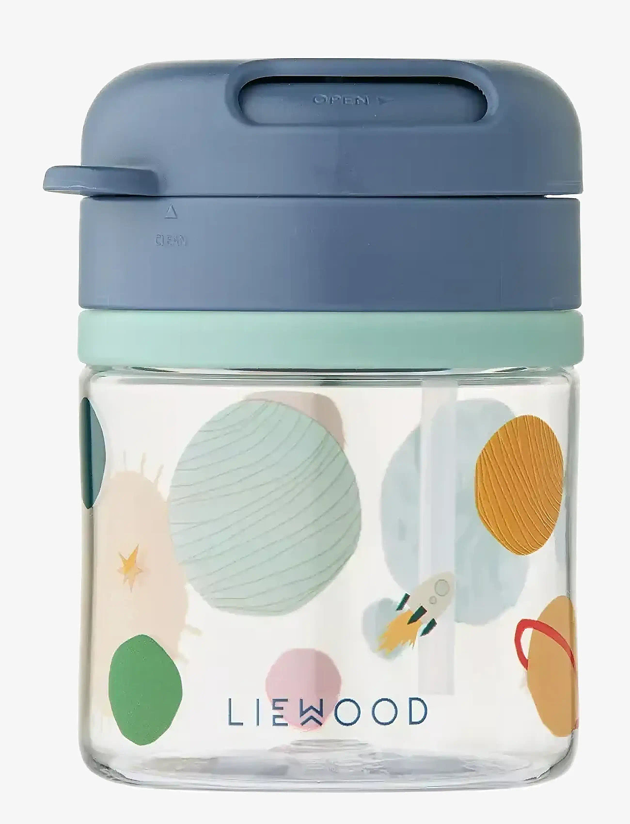 Liewood - Pavia Tritan Straw Cup 280ml - tudkopper - universe / classic navy - 0