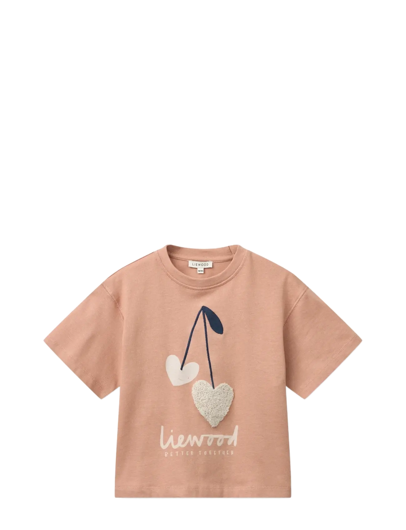 Liewood Tyler Placement SS T-shirt - Teismelised 140-176 - SWEETHEARTS / PALE TUSCANY / coral