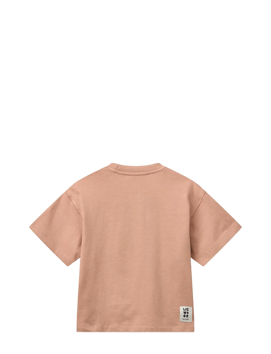 Liewood - Tyler Placement SS T-shirt - short-sleeved - sweethearts / pale tuscany - 2