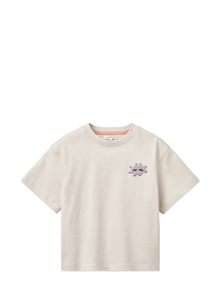 Liewood - Tyler Placement SS T-shirt - kortærmede - mood / sandy - 1