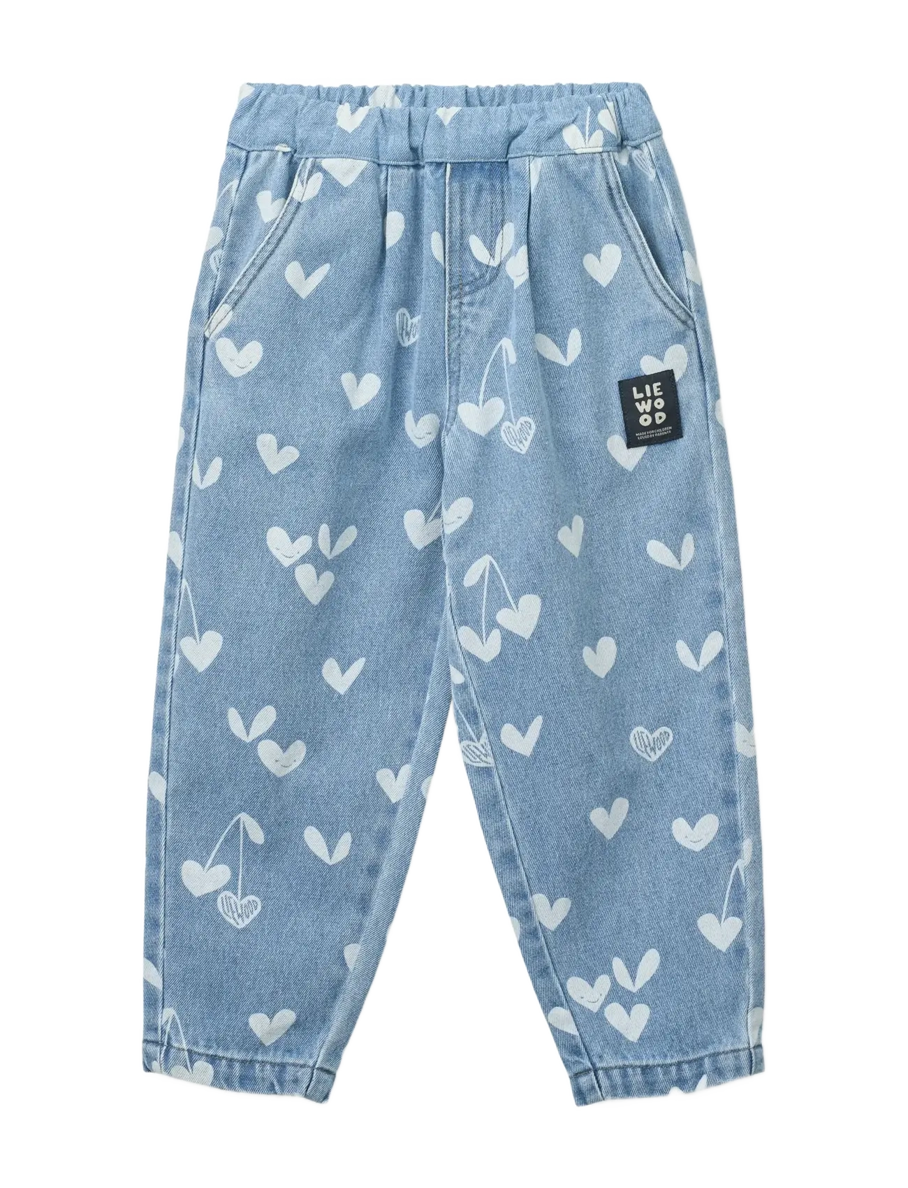 Liewood Borris Printed Denim Pants - Kleidung - SWEETHEARTS / LIGHT BLUE DENIM / blue