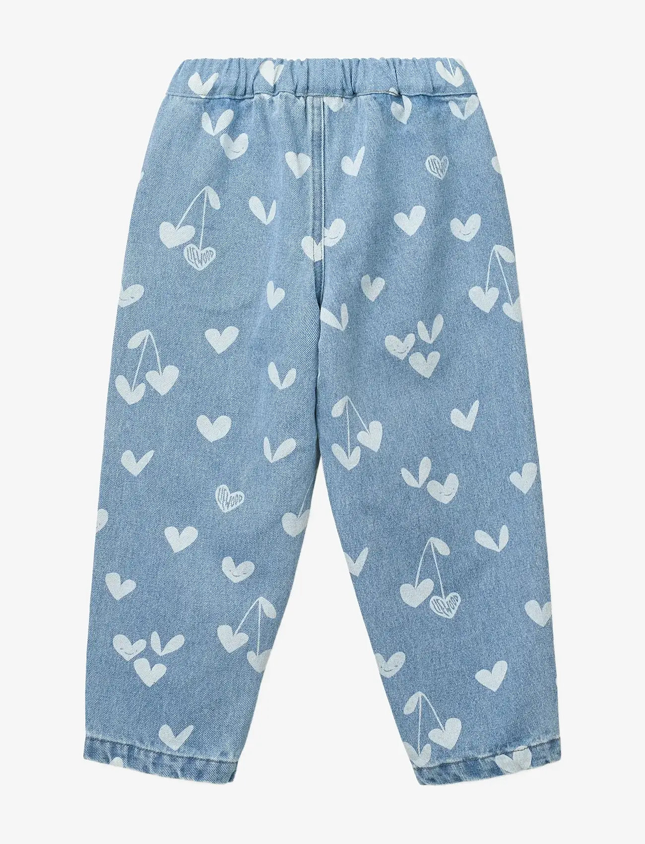 Liewood - Borris Printed Denim Pants - alt laienevad teksad - sweethearts / light blue denim - 2