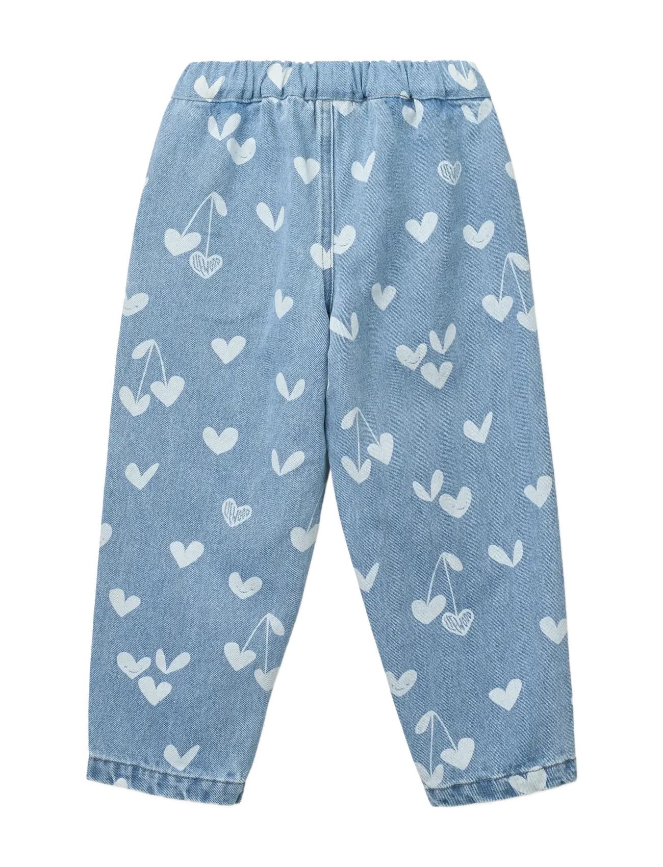 Liewood - Borris Printed Denim Pants - loose jeans - sweethearts / light blue denim - 2