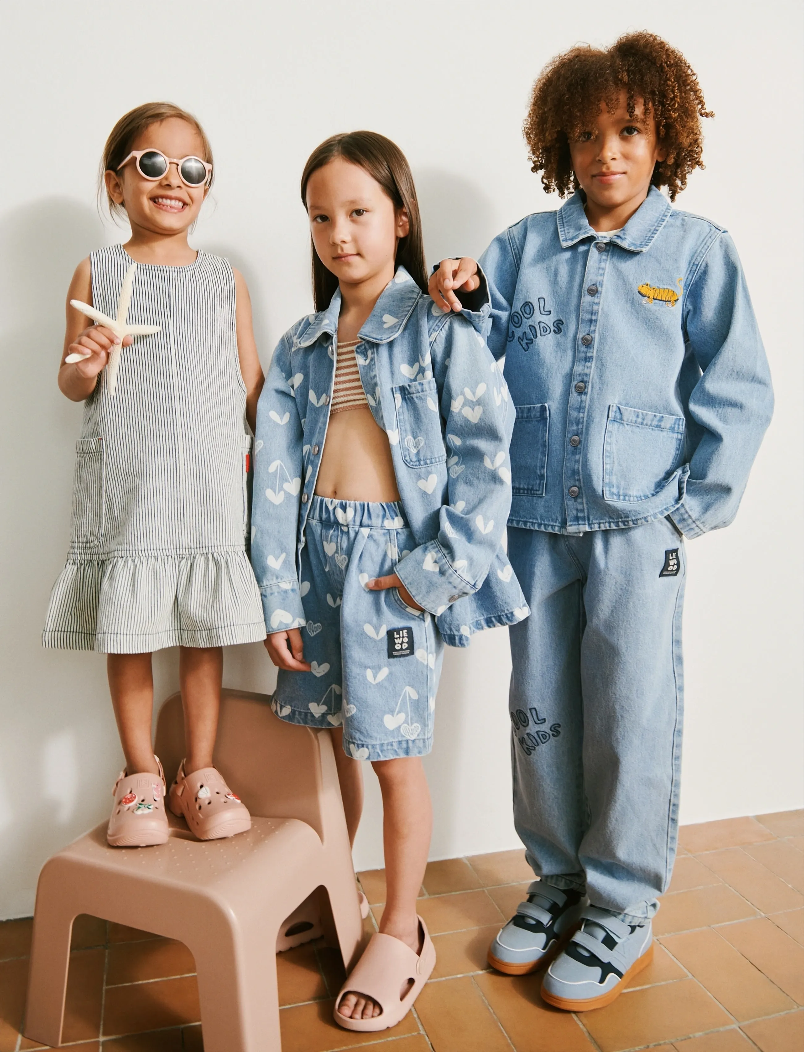 Liewood Borris Placement Denim Pants - Liewood - COOL KIDS / LIGHT BLUE DENIM / blue