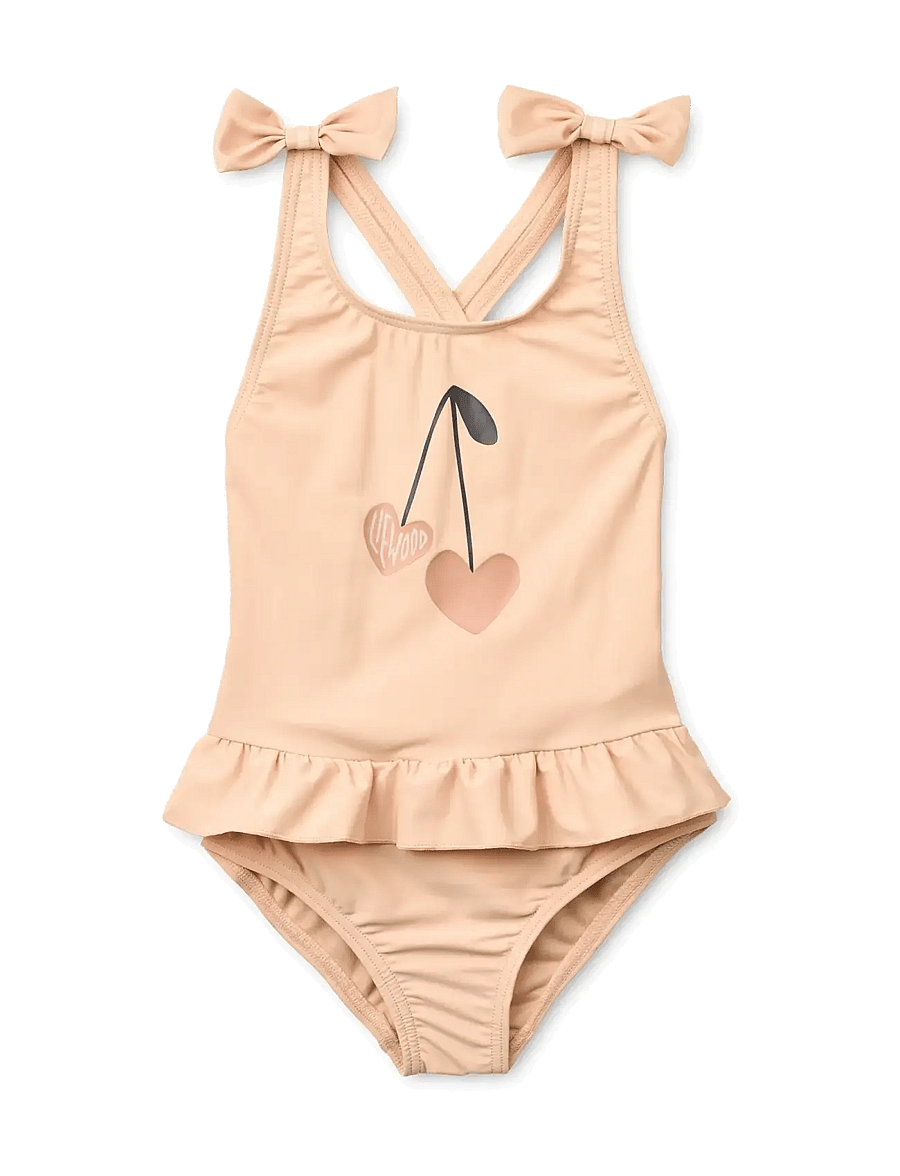 Liewood - Amara Swimsuit w Bow - rūbai su uv apsauga - apple blossom - 2