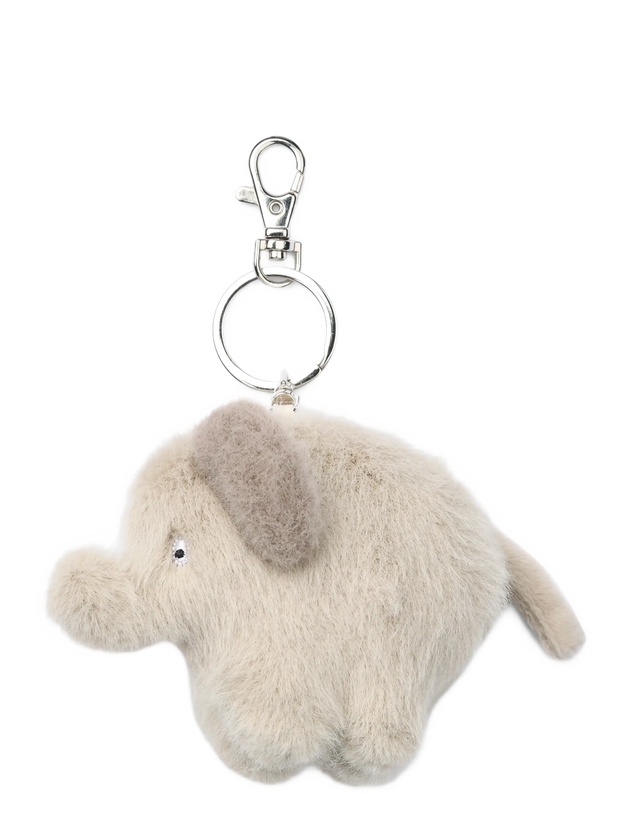 Liewood Alfredo Elephant Keychain, Børn, Plys Elefant Nøglering, Cream, Str: ONE SIZE