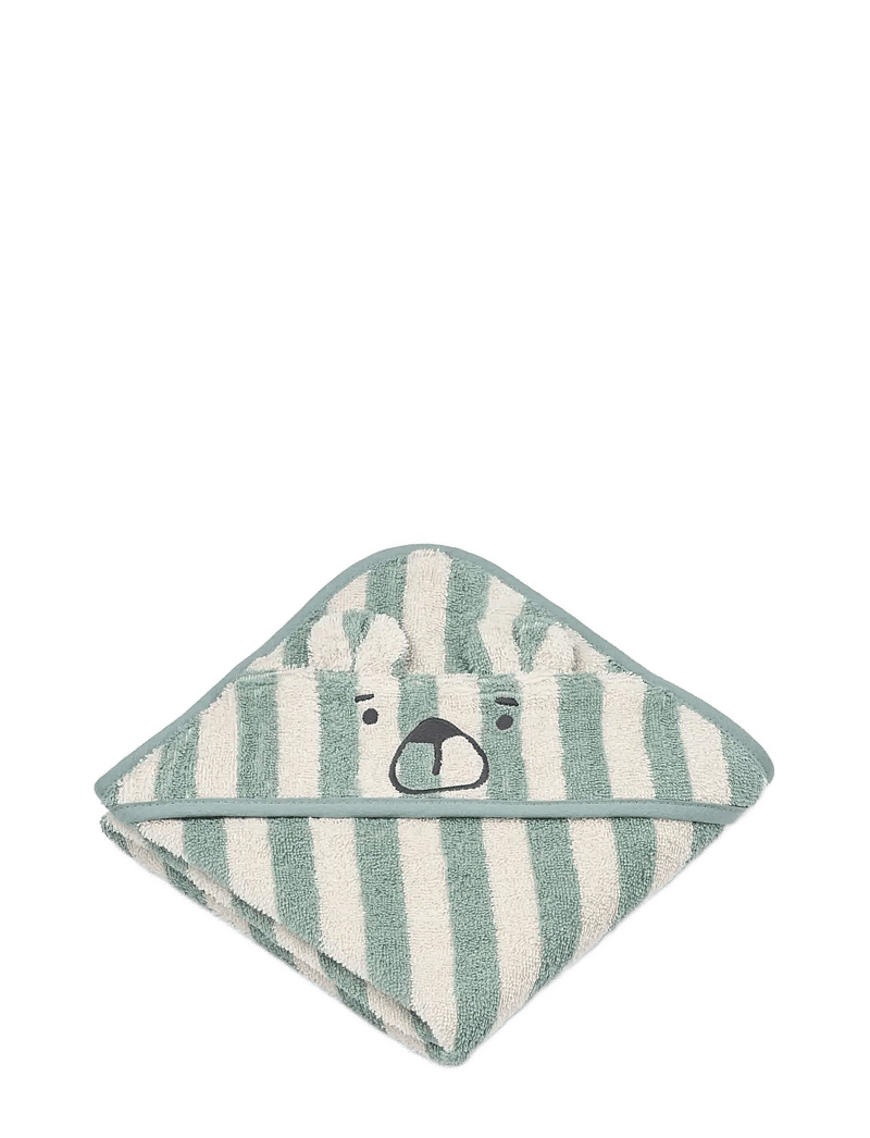 Liewood - Albert Hooded Towel - vanni aeg - peppermint / creme de la creme - 0