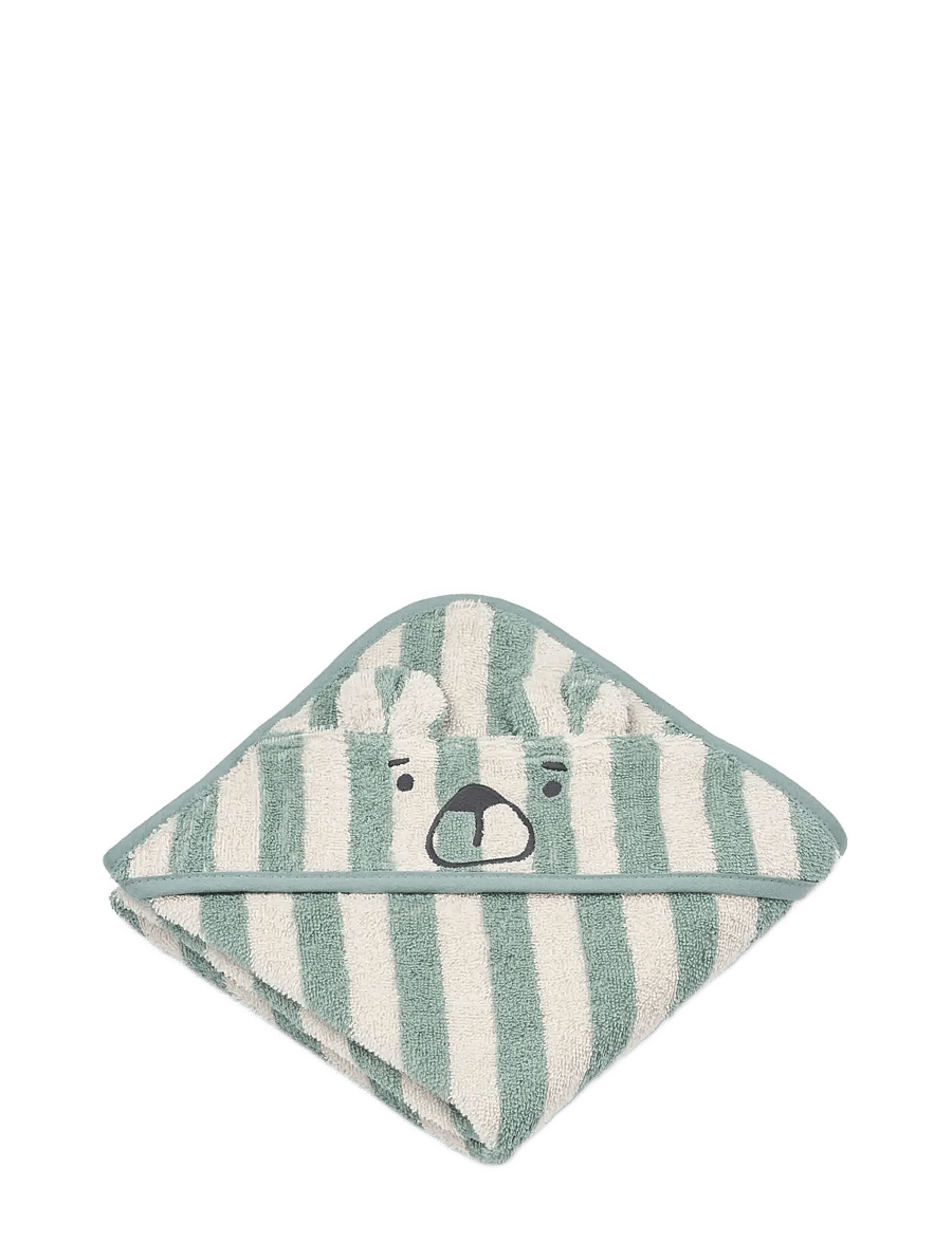 Liewood - Albert Hooded Towel - handtücher - peppermint / creme de la creme - 0