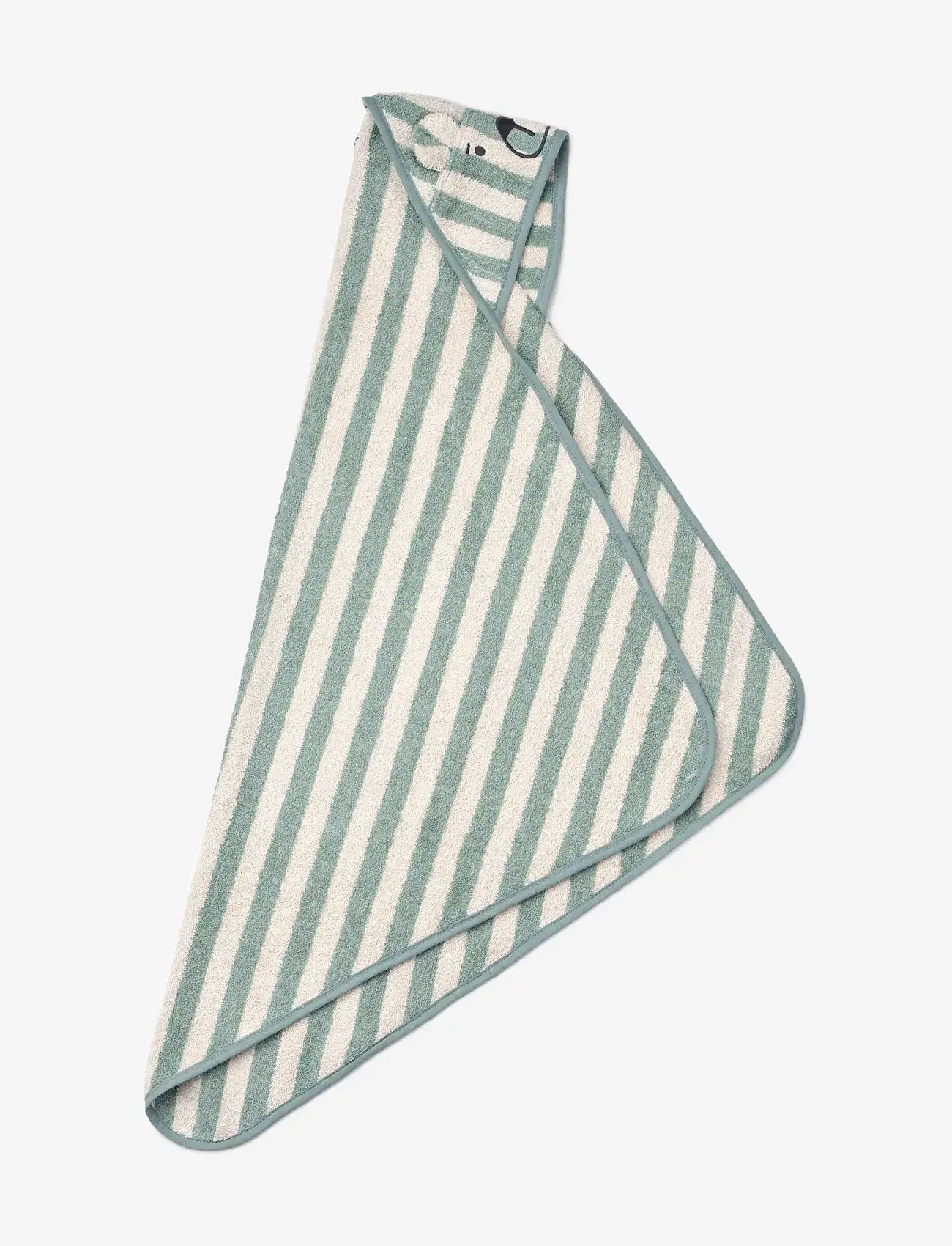 Liewood - Albert Hooded Towel - vanni aeg - peppermint / creme de la creme - 1