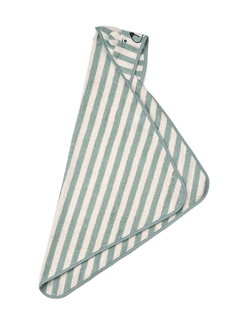 Liewood - Albert Hooded Towel - vanni aeg - peppermint / creme de la creme - 1