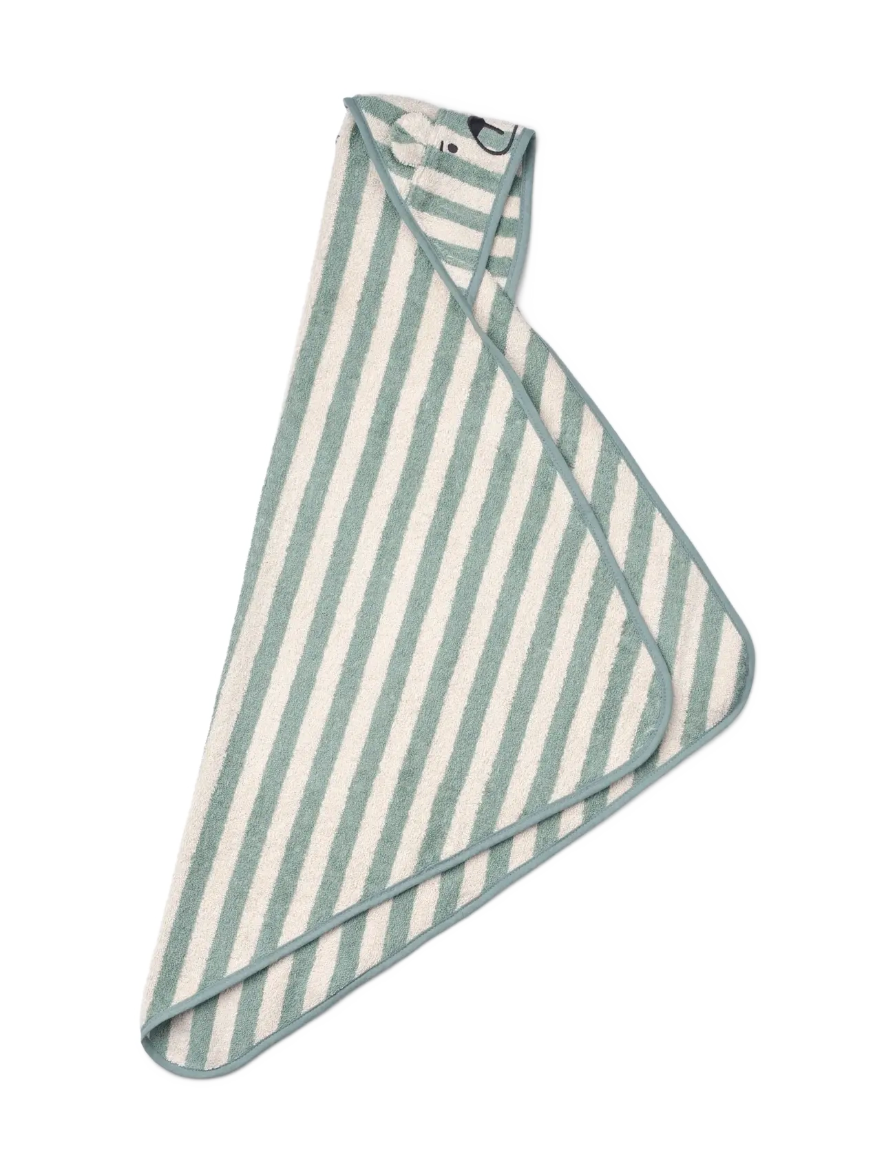 Liewood - Albert Hooded Towel - handtücher - peppermint / creme de la creme - 1