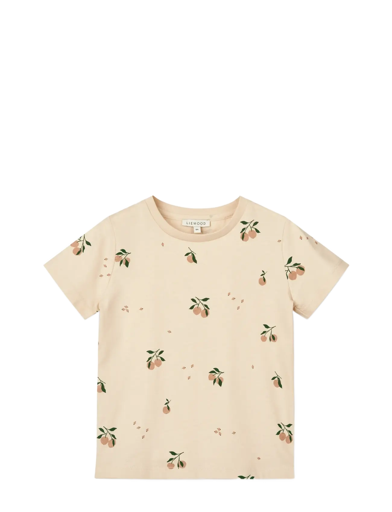 Liewood Apia Printed Shortsleeve T-shirt - Riided - PEACH / SEA SHELL / cream