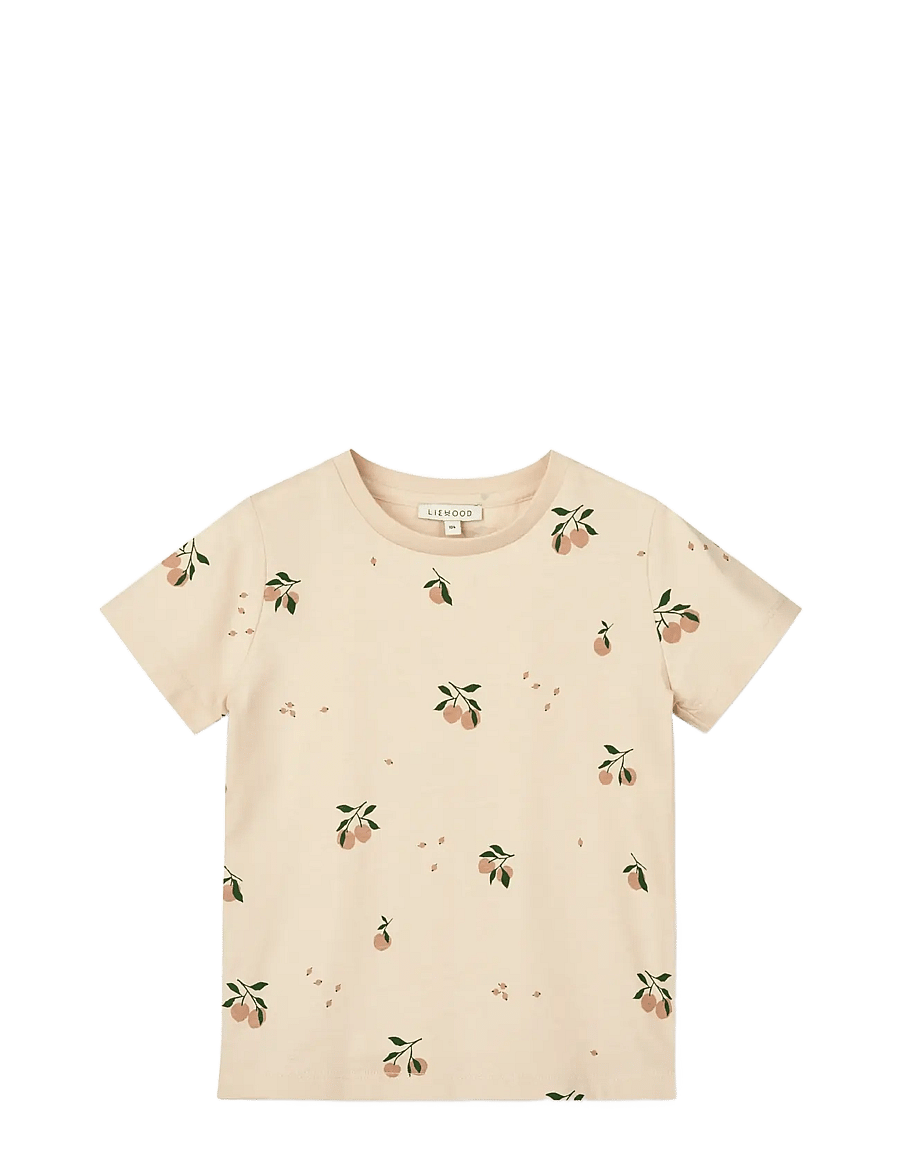 Liewood - Apia Printed Shortsleeve T-shirt - kortærmede - peach / sea shell - 0