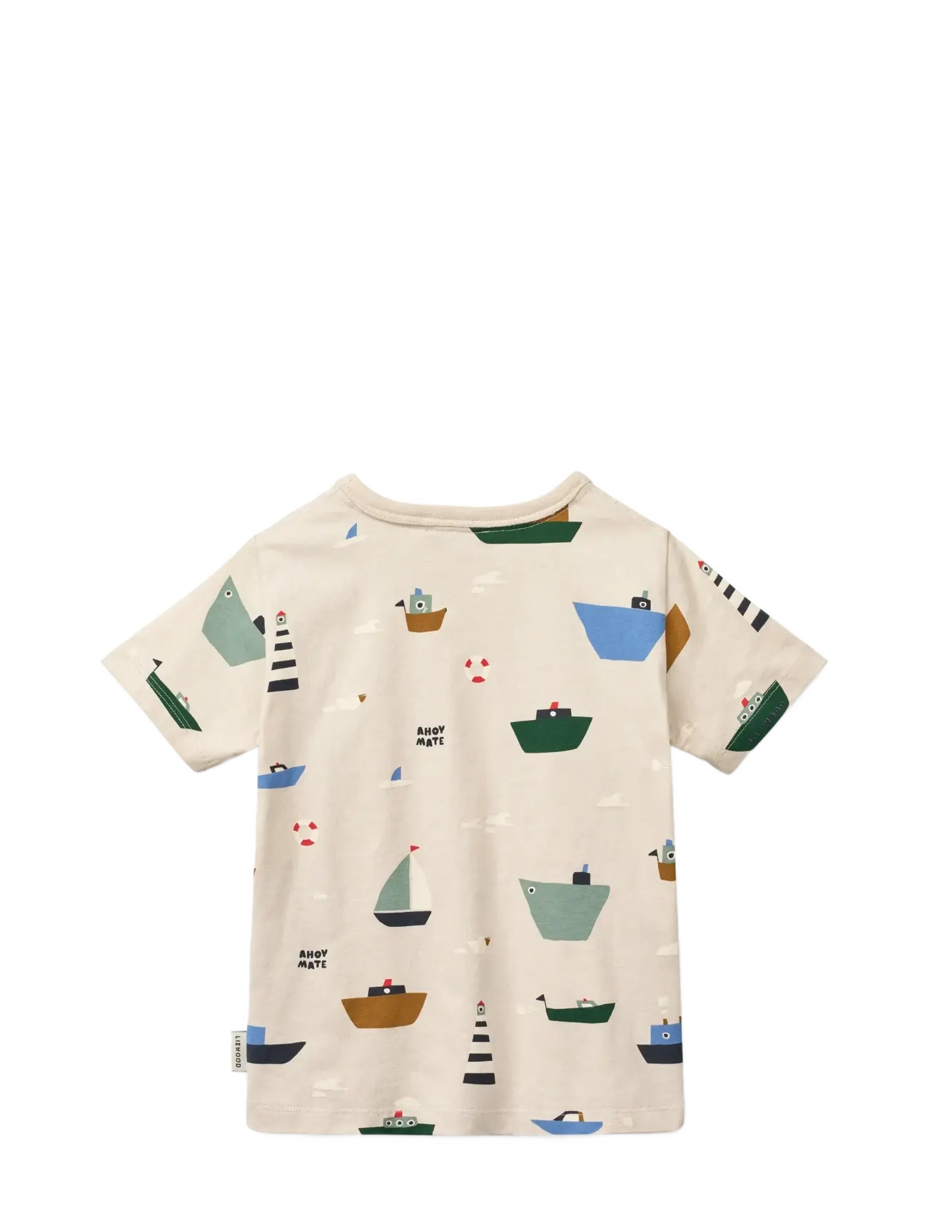 Liewood - Apia Printed Shortsleeve T-shirt - kortærmede - sailing / sandy - 1