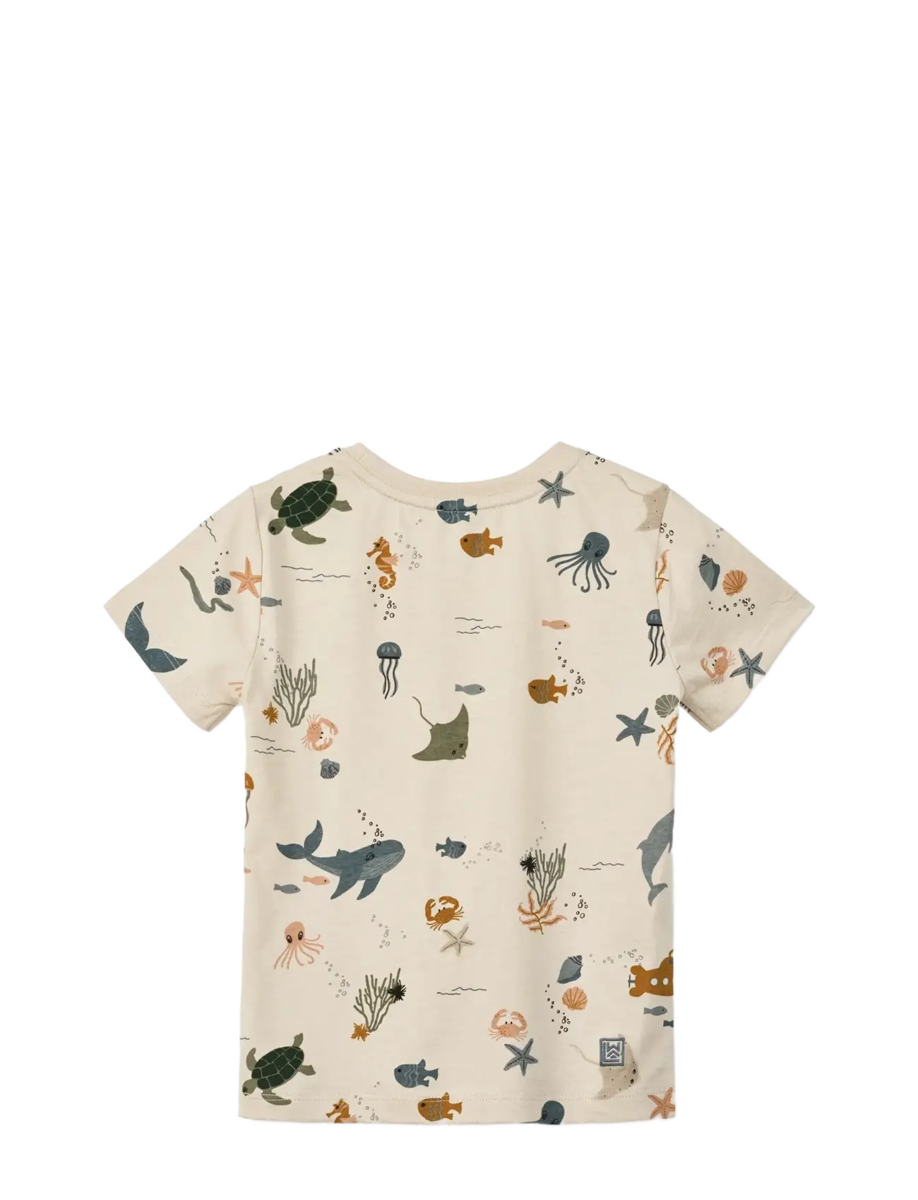 Liewood - Apia Printed Shortsleeve T-shirt - kortærmede - sea creature / sandy - 1
