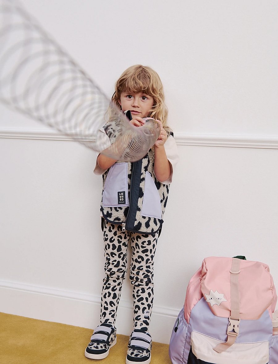 Liewood - Marien Printed Rib Leggings - leggings - leo / mist - 2