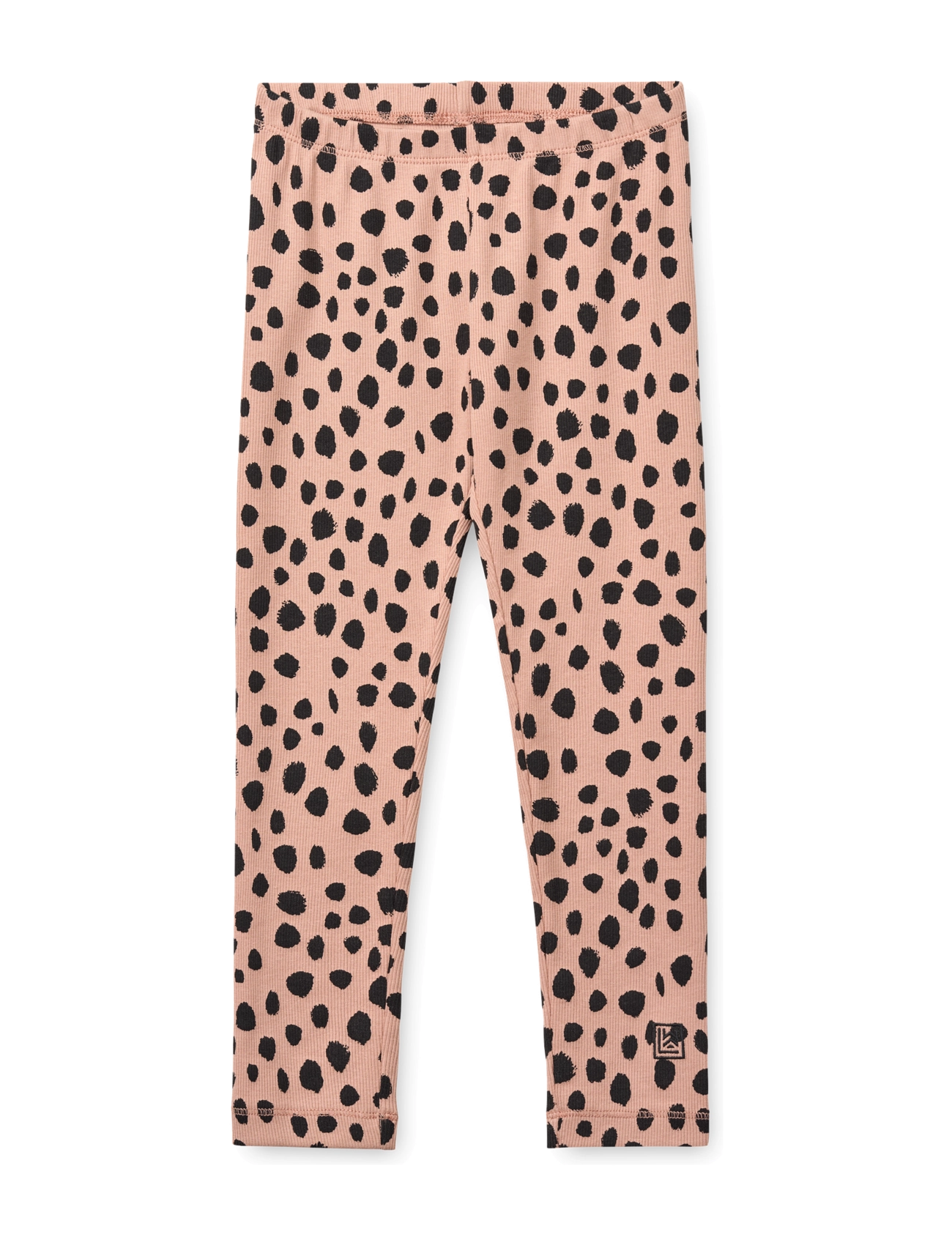 Liewood Marien Printed Rib Leggings - Riided - LEO SPOT / PALE TUSCANY / beige