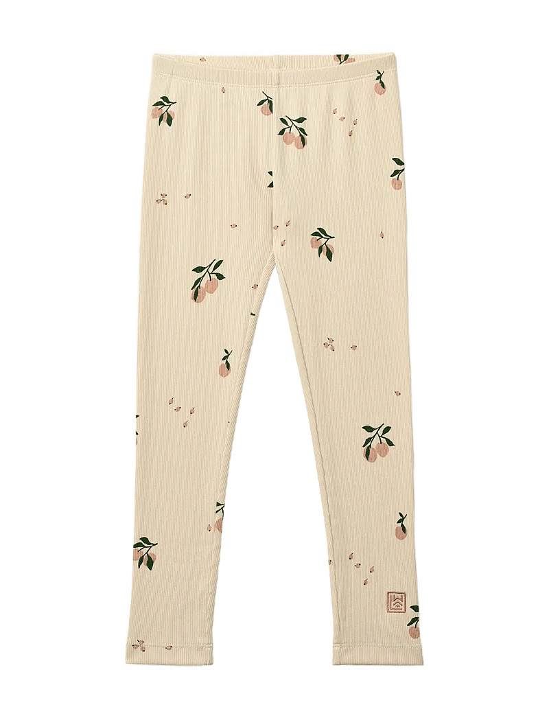 Liewood - Marien Printed Rib Leggings - leggings - peach / sea shell - 0