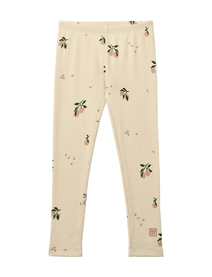 Liewood - Marien Printed Rib Leggings - retuusid - peach / sea shell - 0