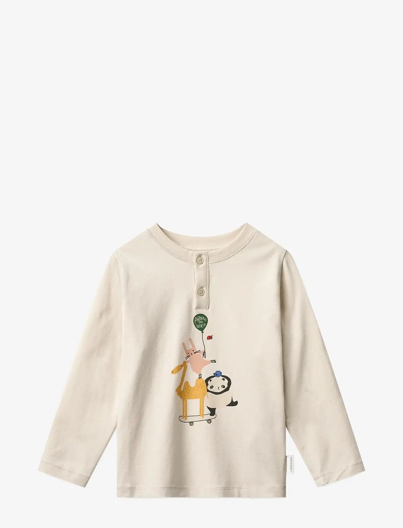Liewood - Wilhelm Printed Pyjamas Set - pyjamasset - around the world / sandy - 1