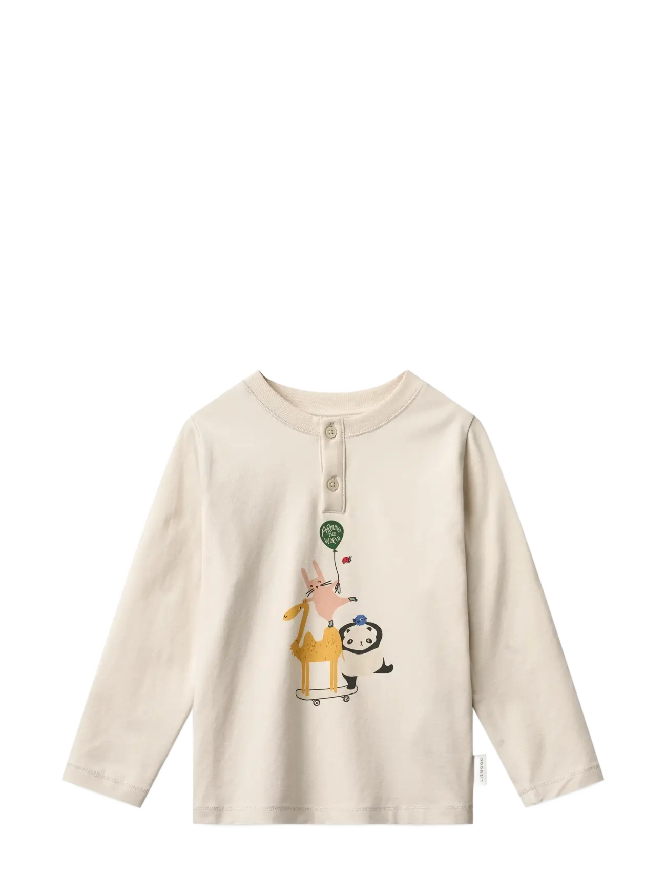 Liewood - Wilhelm Printed Pyjamas Set - sets - around the world / sandy - 1