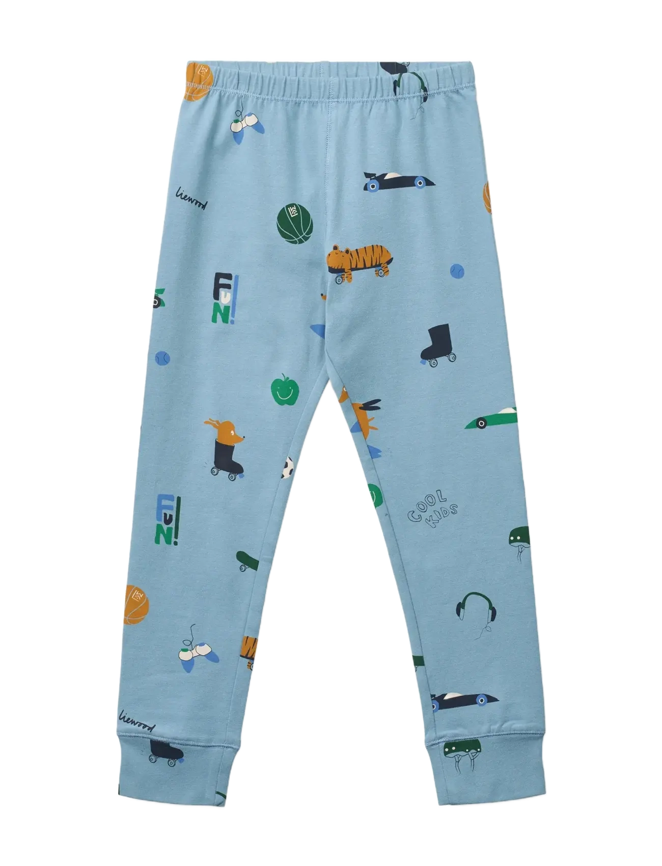 Liewood - Wilhelm Printed Pyjamas Set - pyjama-sets - dog / fun / beach blue / mix - 2
