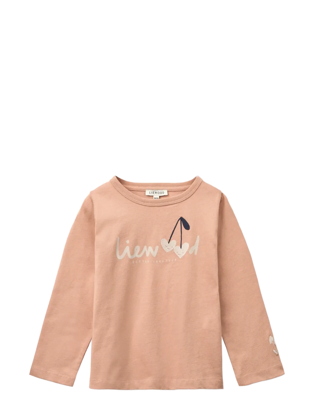 Liewood Apia Placement Longsleeve T-shirt - Overdele - SWEETHEARTS / PALE TUSCANY / coral