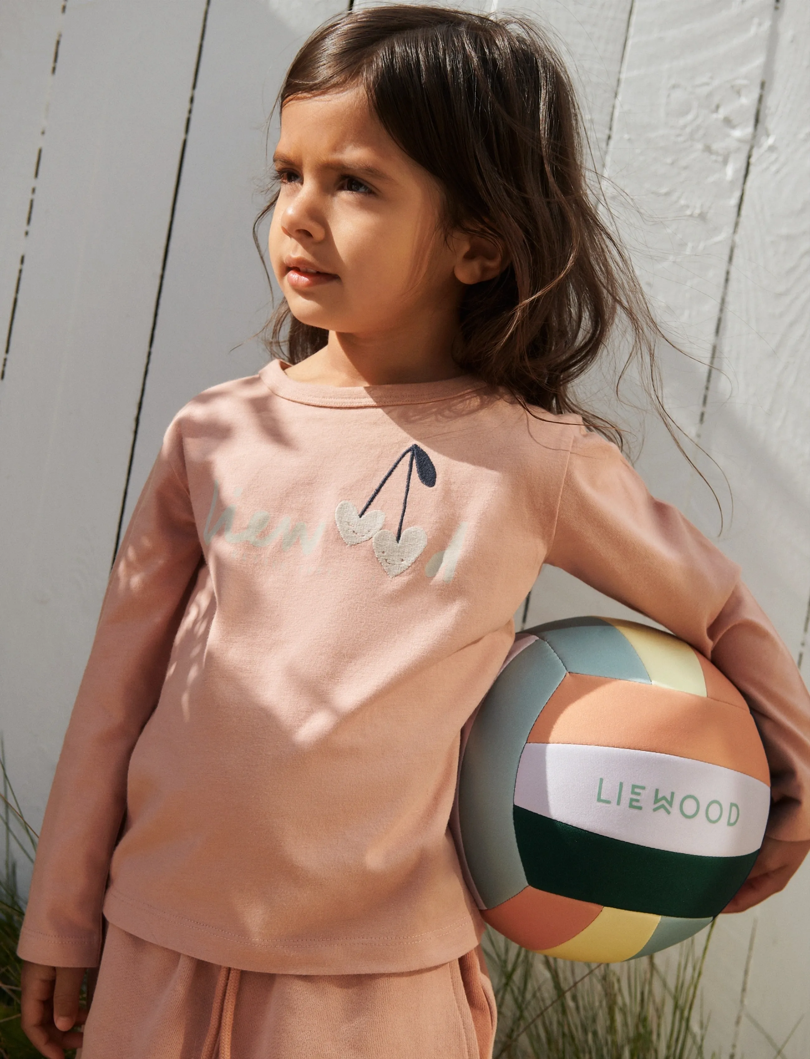 Liewood Apia Placement Longsleeve T-shirt - Liewood - SWEETHEARTS / PALE TUSCANY / coral