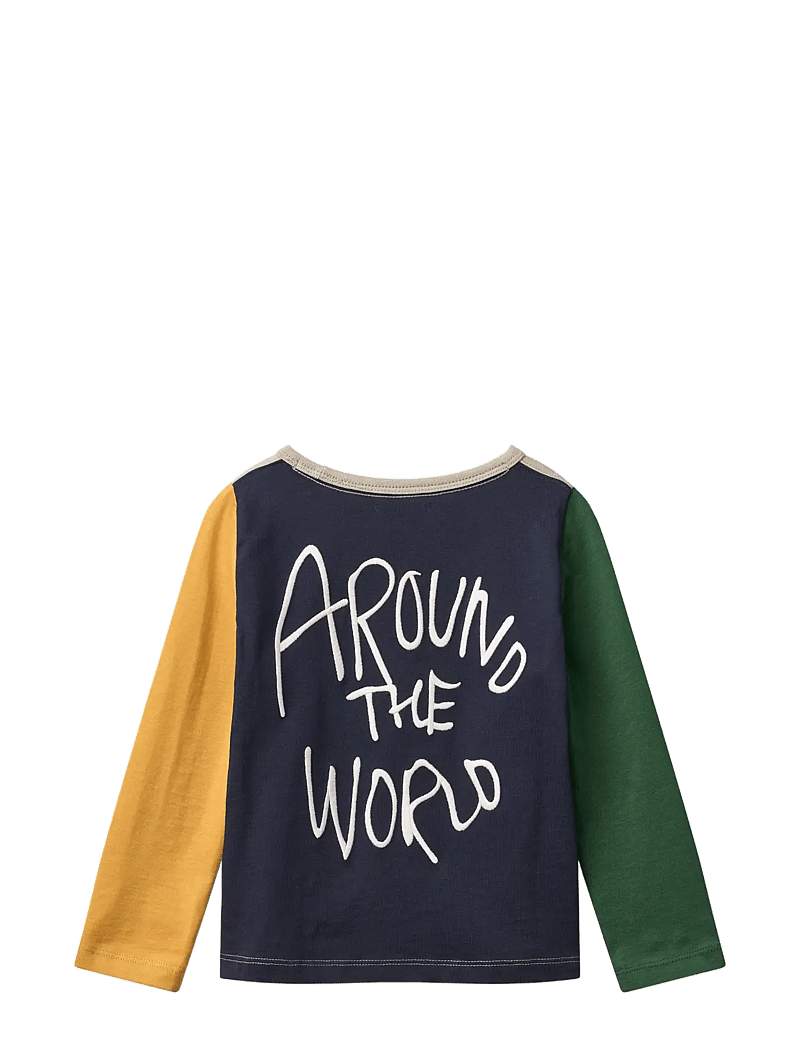 Liewood - Apia Placement Longsleeve T-shirt - langärmelige - panda / mist / classic navy multi mix - 1