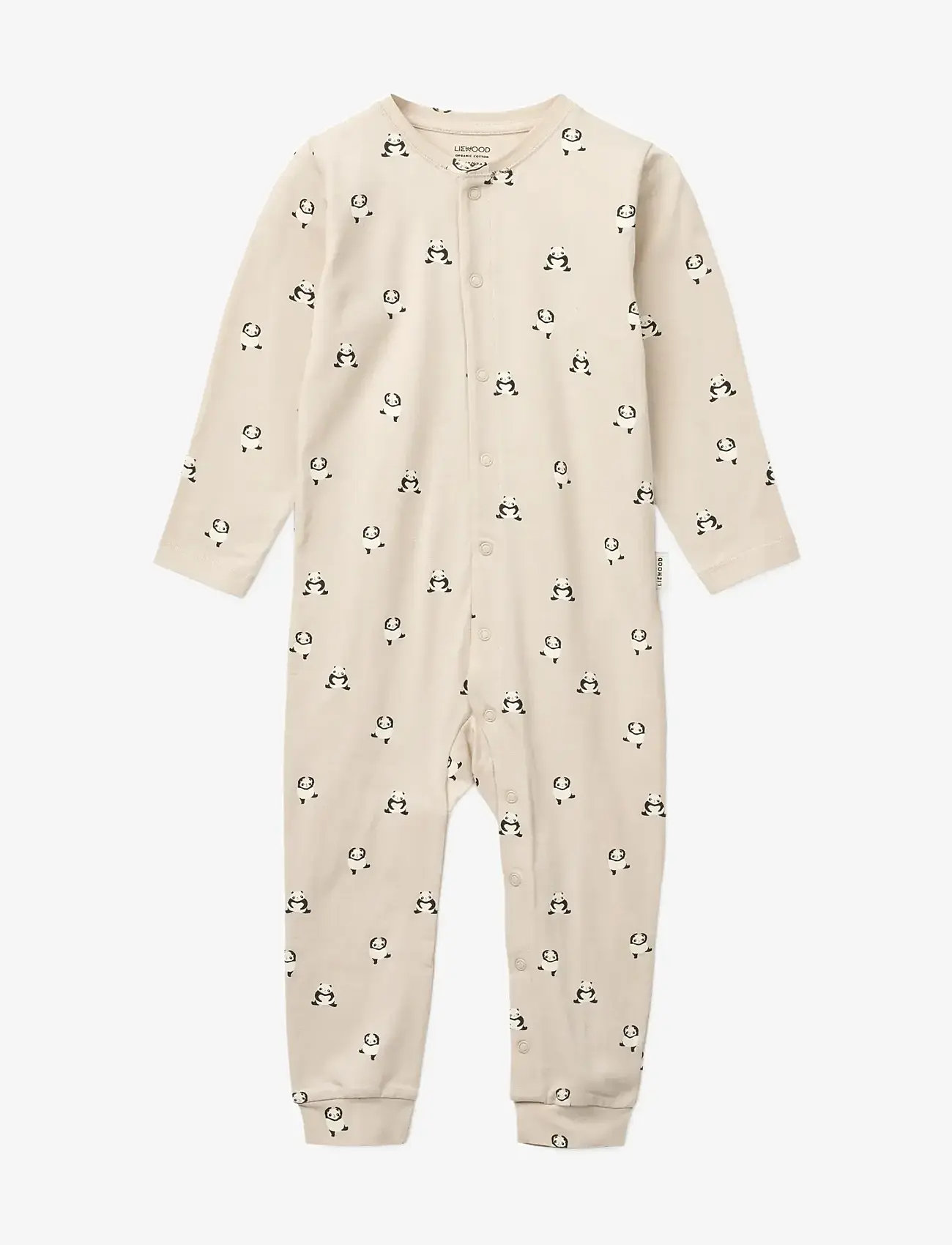 Liewood - Birk Printed Pyjamas Jumpsuit - natdragter - mini panda / sandy - 1