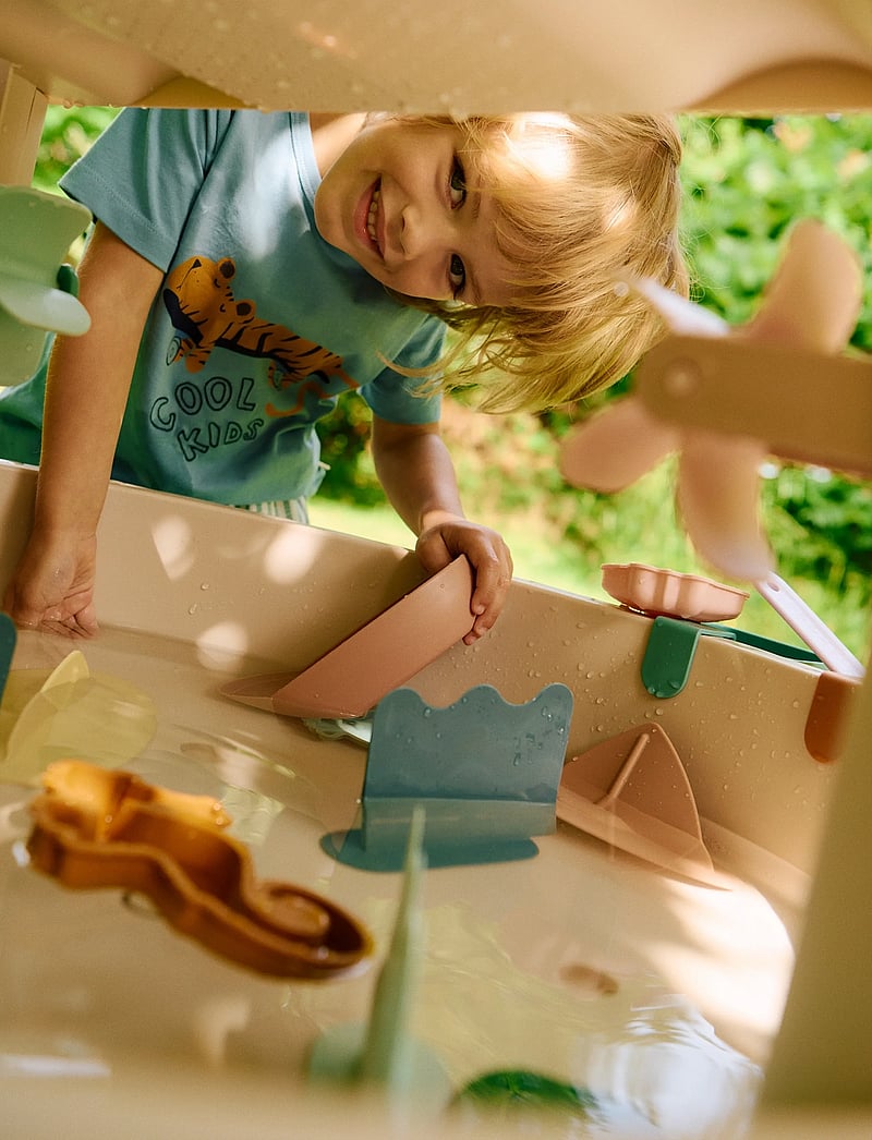 Liewood - Apia Placement Shortsleeve T-shirt - lühikeste varrukatega t-särgid - tiger / beach blue - 0