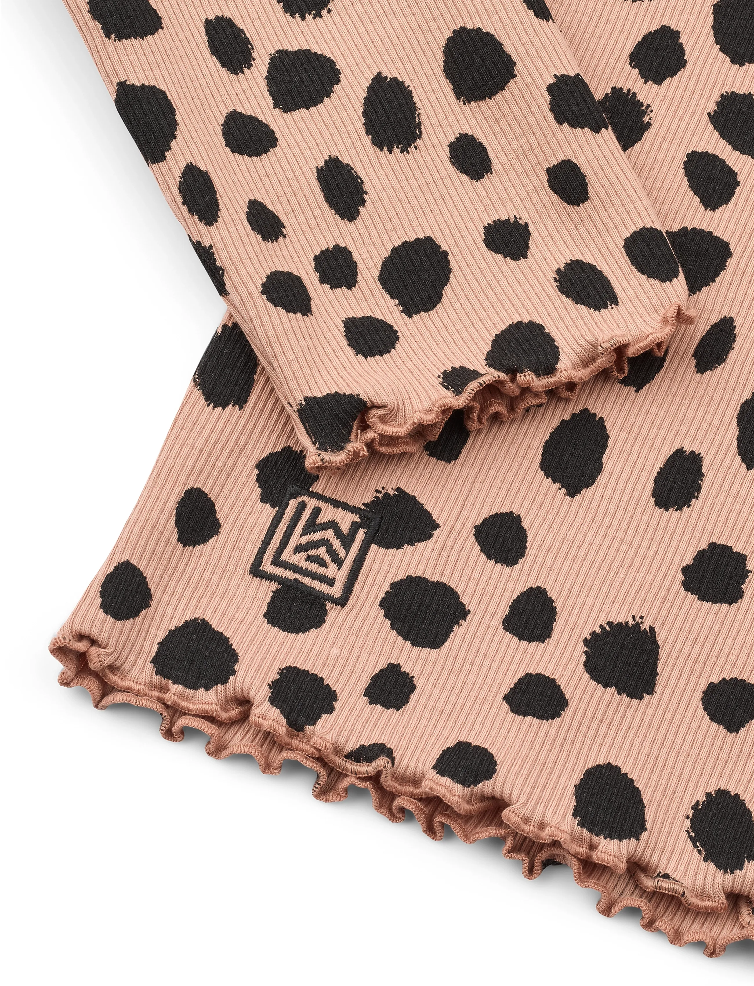 Liewood - Nieve Printed Longsleeve Rib T-shirt - pikkade varrukatega - leo spot / pale tuscany - 3