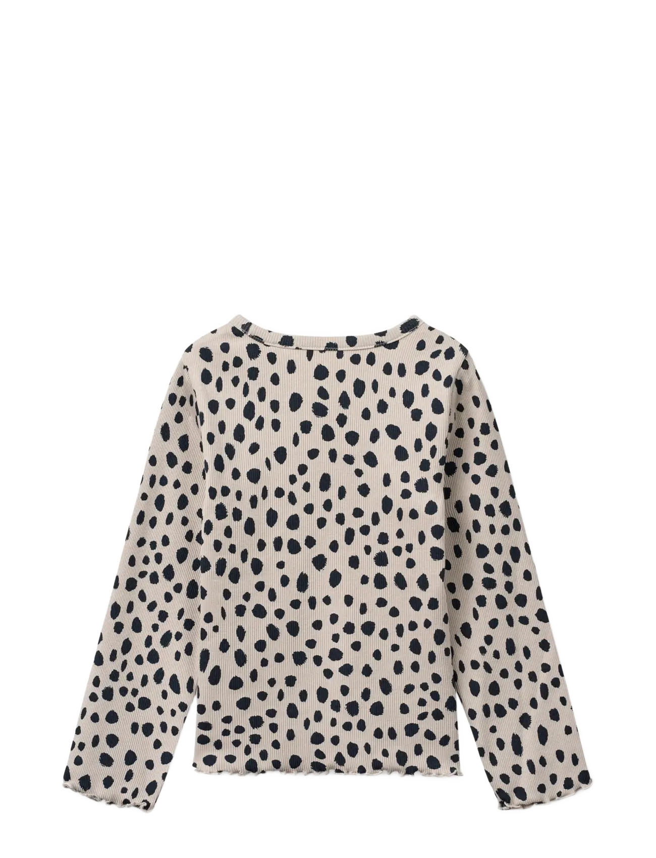 Liewood - Nieve Printed Longsleeve Rib T-shirt - langærmede - leo spots / mist - 1