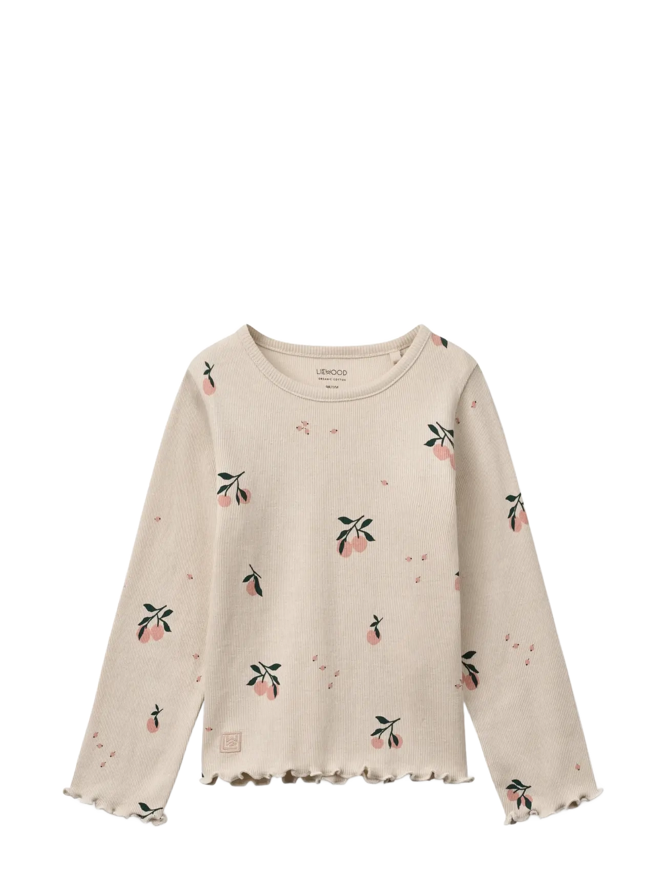 Liewood Nieve Printed Longsleeve Rib T-shirt - 4 for 3 - PEACH / SEA SHELL / multi
