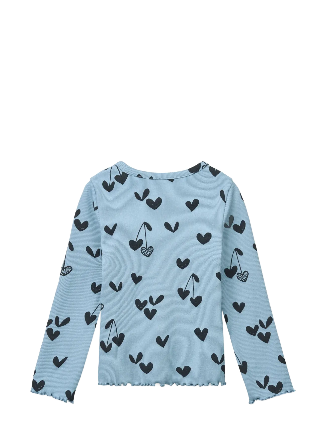 Liewood - Nieve Printed Longsleeve Rib T-shirt - pikkade varrukatega - sweethearts / beach blue - 2