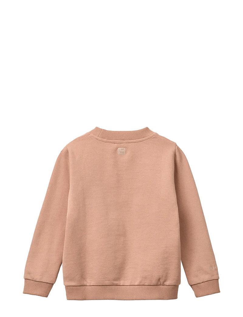Liewood - Thora Placement Sweatshirt - sweatshirts - sweethearts / pale tuscany - 2
