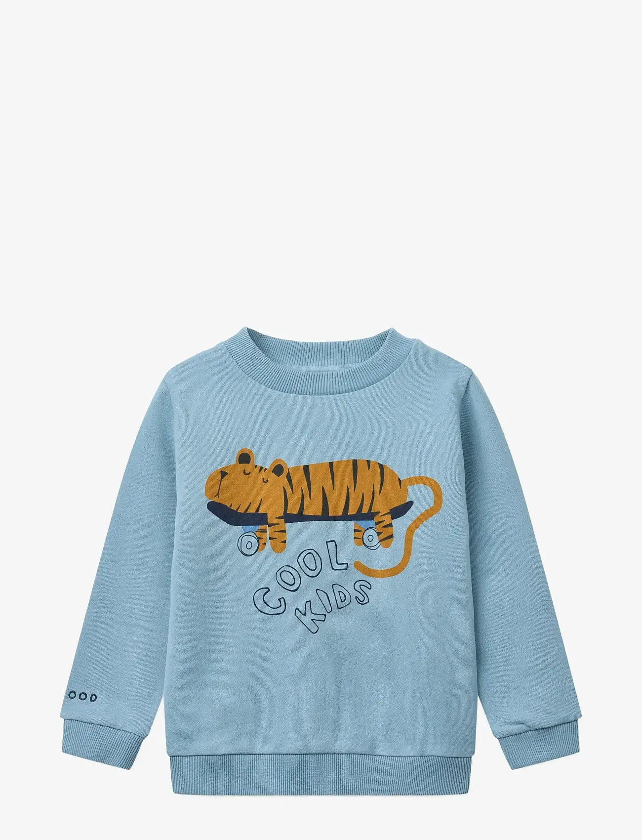 Liewood - Thora Placement Sweatshirt - sweatshirts - tiger / beach blue - 1