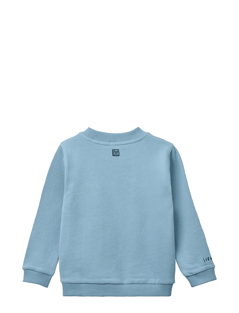 Liewood - Thora Placement Sweatshirt - sweatshirts - tiger / beach blue - 2