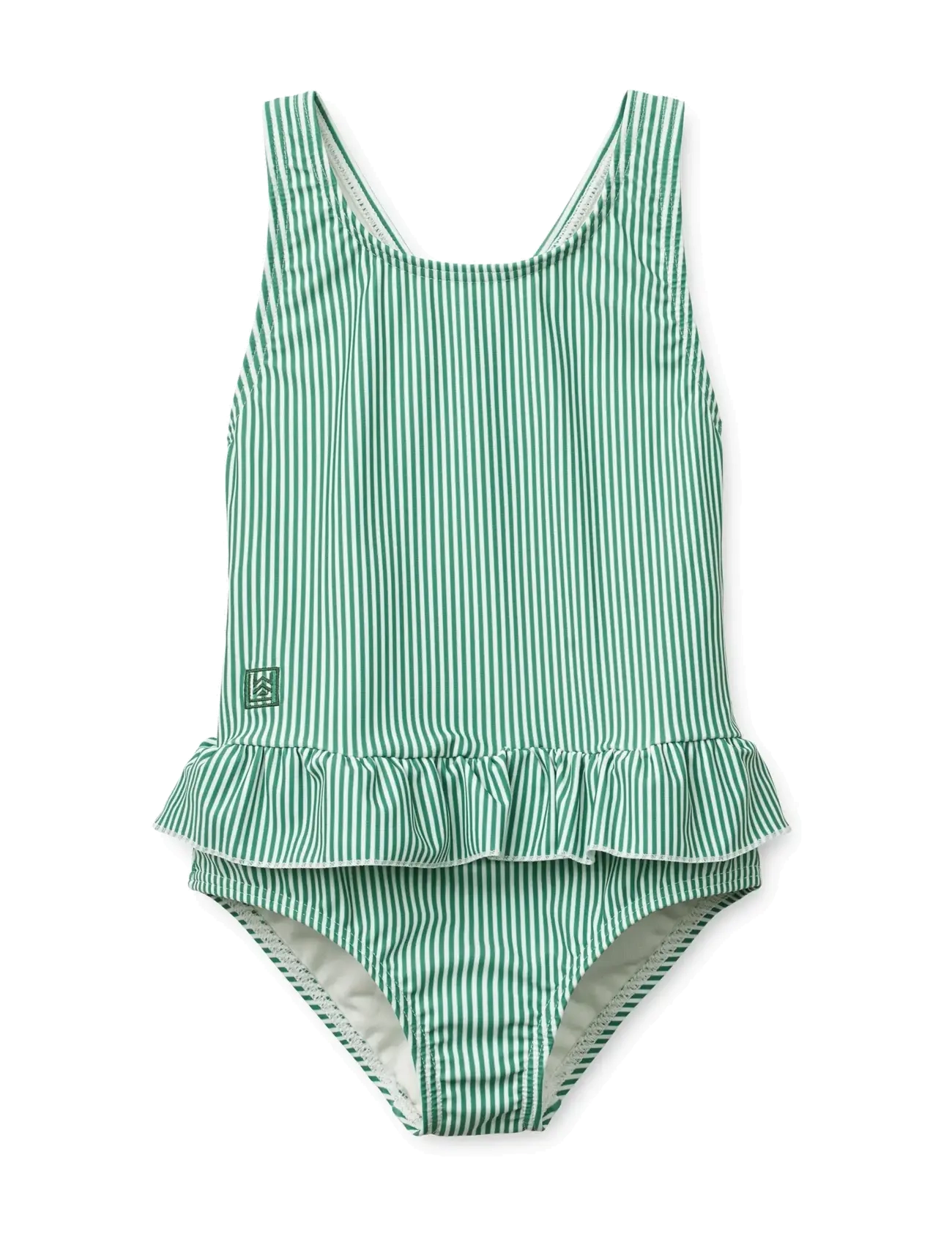 Liewood Amara Stripe Swimsuit - Kids 98-134 - BRIGHT GARDEN / CREME DE LA CREME / green