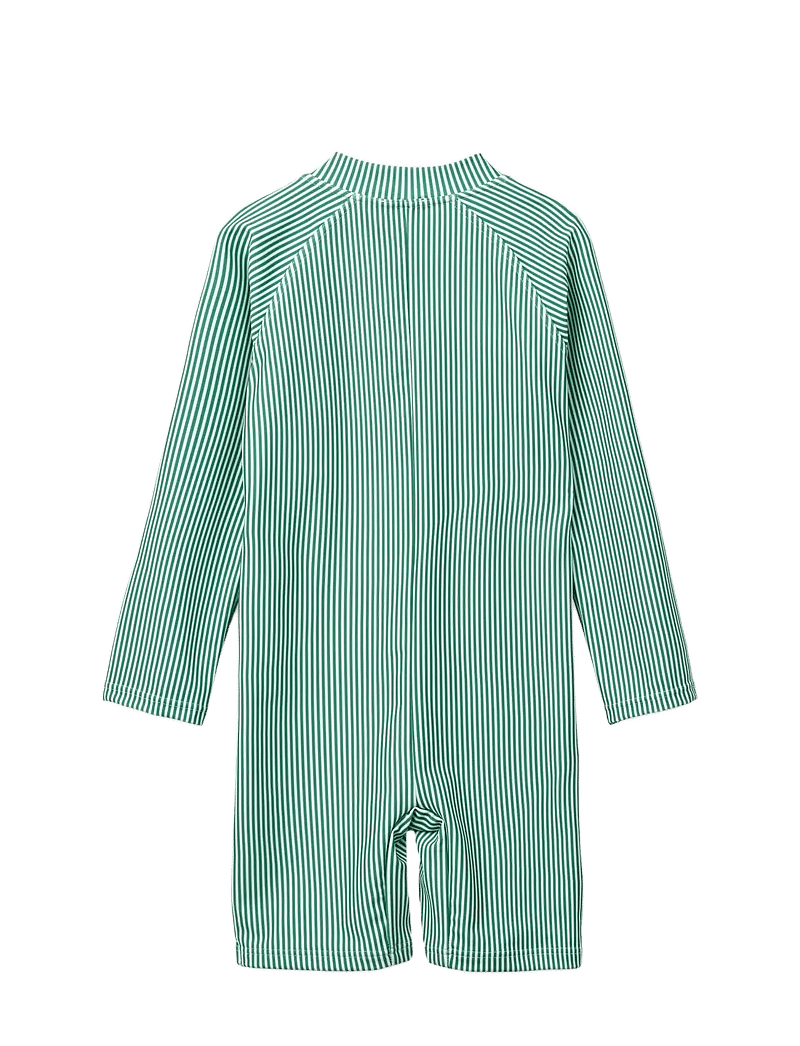Liewood - Max Stripe LS Swim Jumpsuit - badedragter - bright garden / creme de la creme - 1