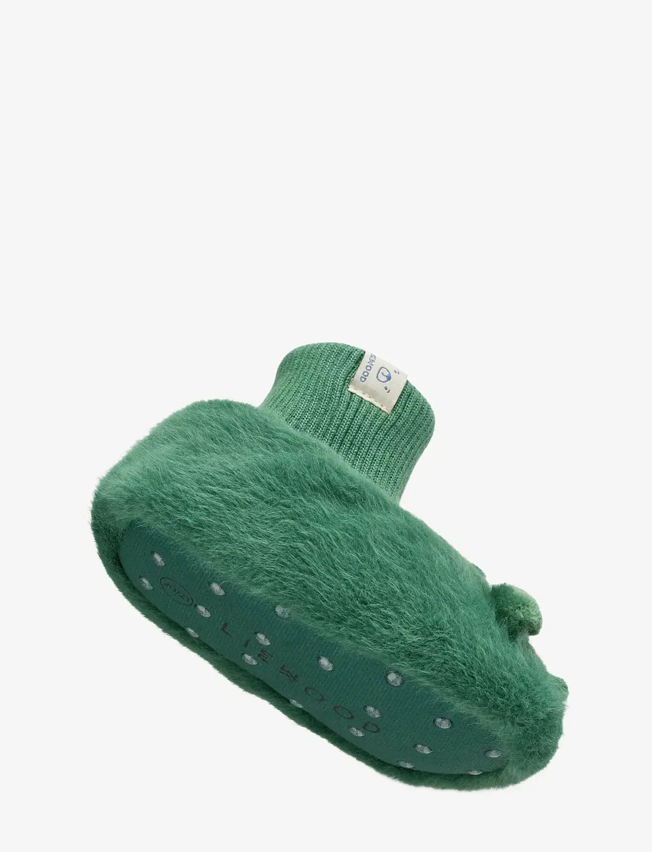Liewood - Beth Crocodile Plush Slippers - inneskor - garden green - 1