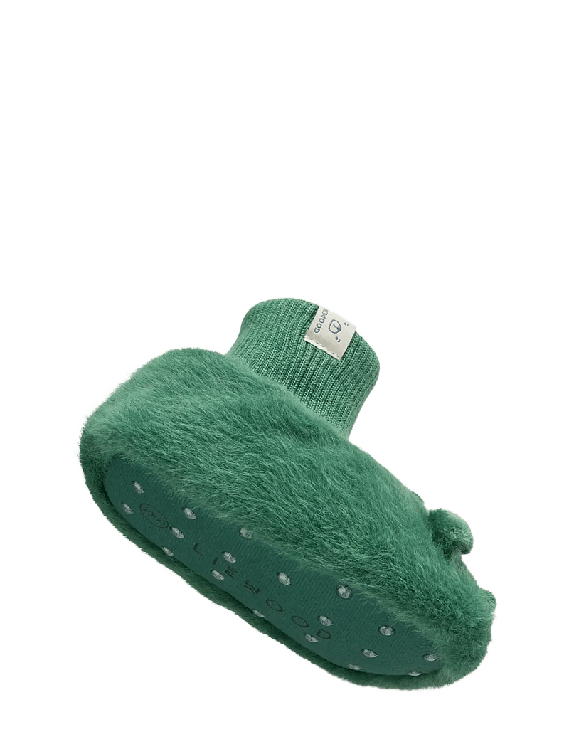 Liewood - Beth Crocodile Plush Slippers - inneskor - garden green - 1