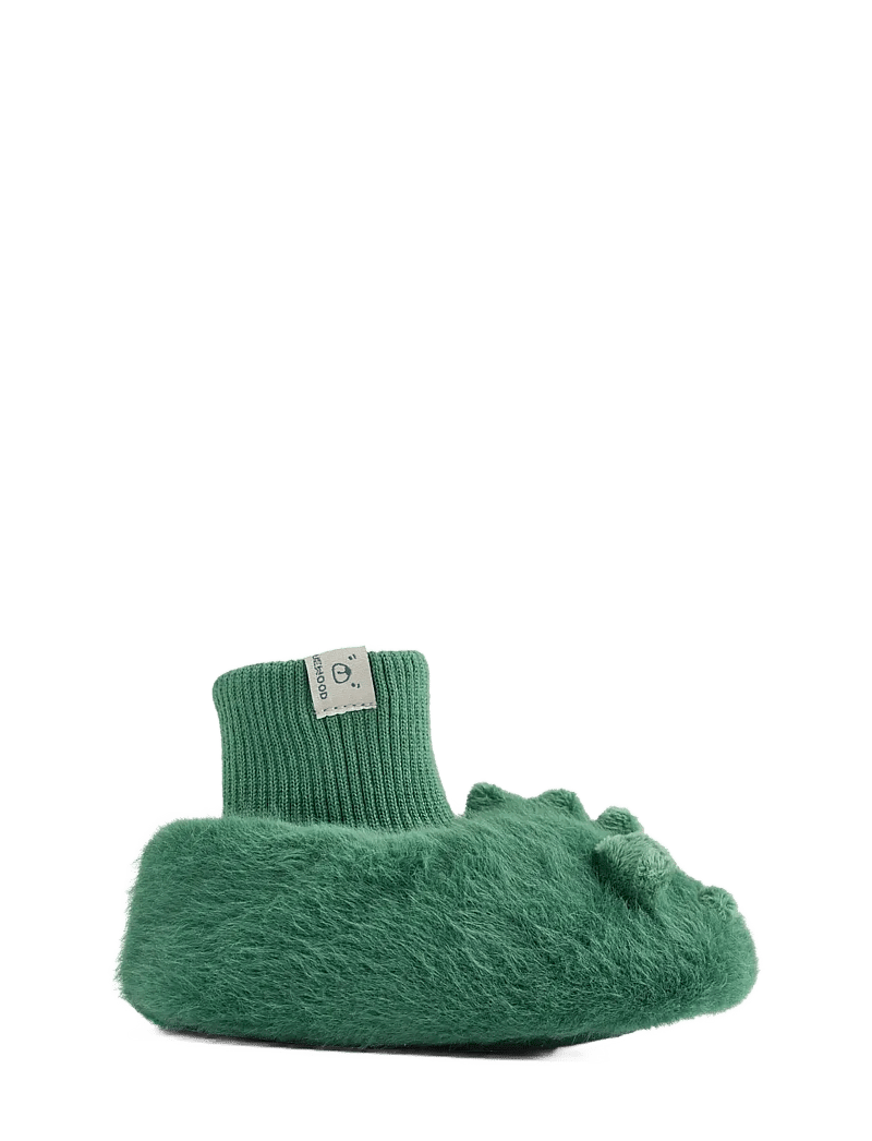 Liewood - Beth Crocodile Plush Slippers - inneskor - garden green - 2