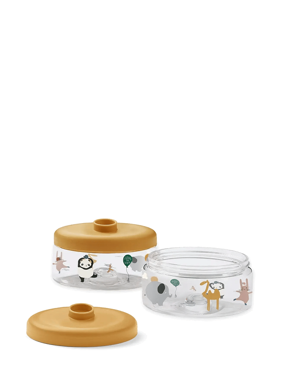 Liewood - Dominique Food Tritan Boxes 500 ml 2-Pack - madkasser - around the world / sandy - 0