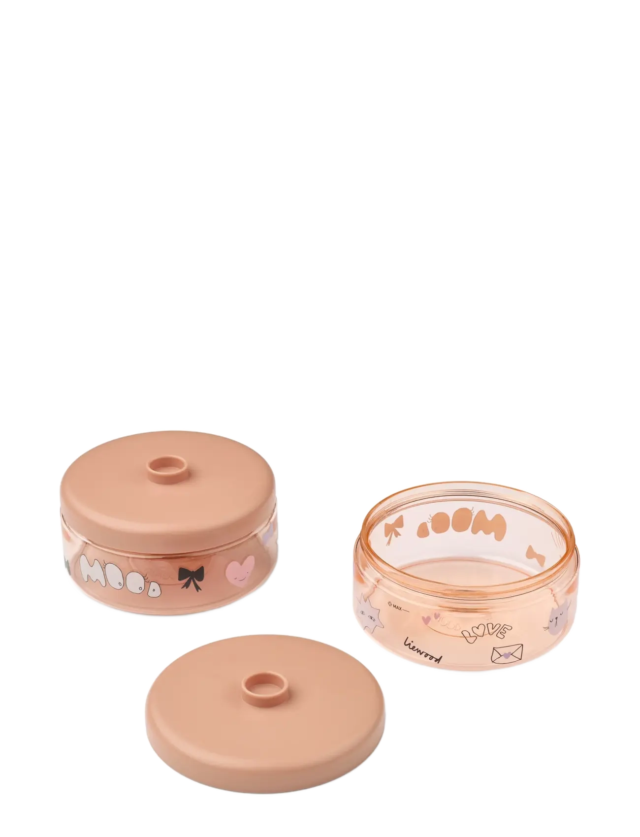 Liewood Dominique Food Tritan Boxes 500 Ml 2-Pack, ml, Meal Time, Rosa - Lunch Boxes, Kinder