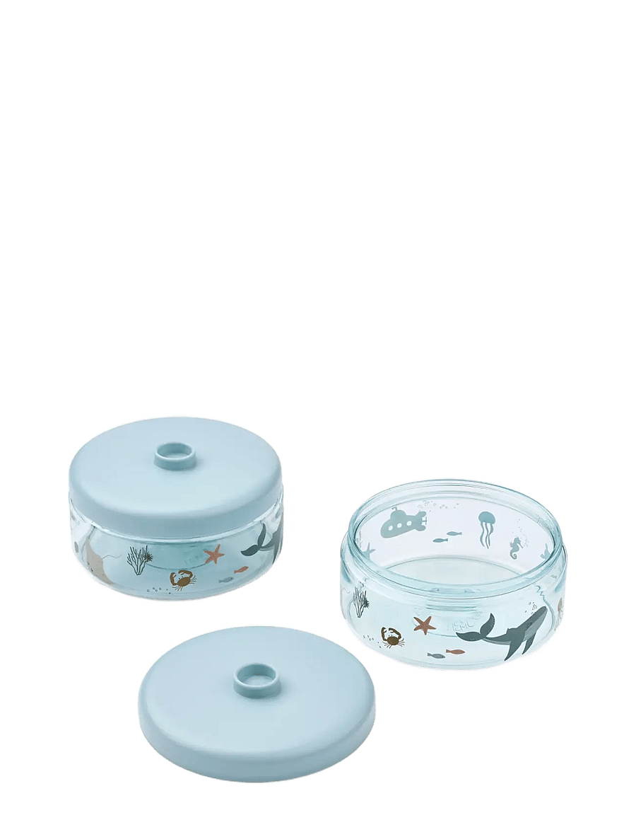 Liewood - Dominique Food Tritan Boxes 500 ml 2-Pack - madkasser - sea creature / sandy - 0