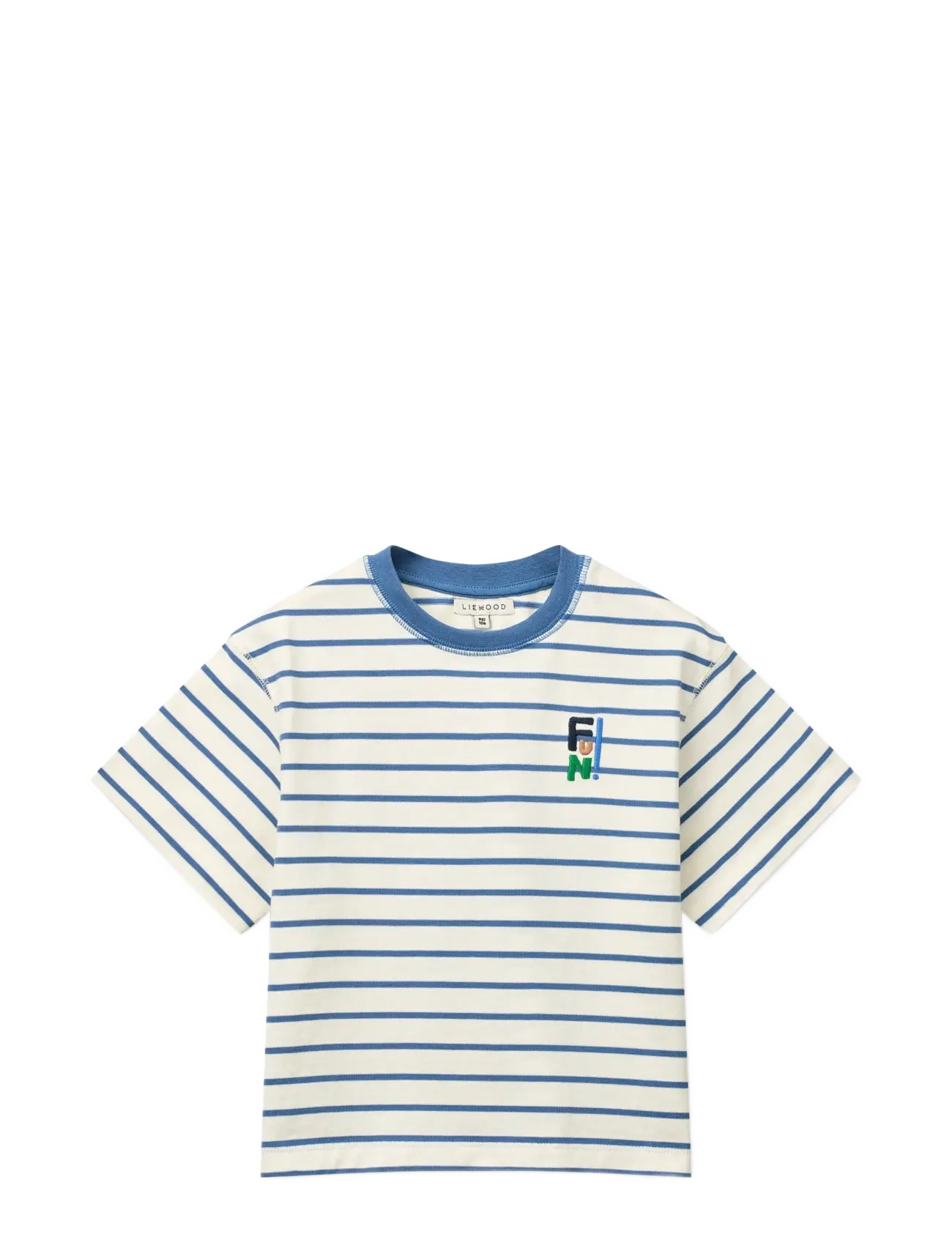 LIEWOOD Tyler Stripe Ss T-Shirt Blau - 110/116 - Kinder